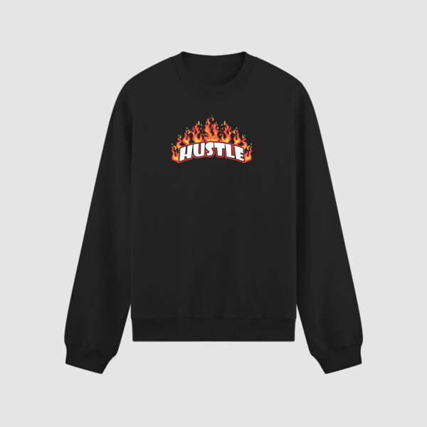 Bluza bez kaptura Hustle Ogień C00913