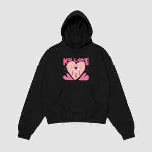 Bluza z kapturem No Love Serce C00828