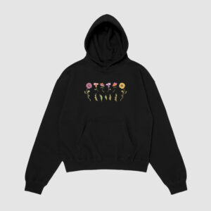 Bluza z kapturem Rośliny Kwiaty C00928