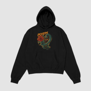 Bluza z kapturem Wąż Róża C00952