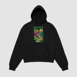Bluza z kapturem Rośliny C00956