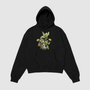 Bluza z kapturem Rośliny Liście C00822