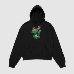 Bluza z kapturem Rośliny Liście C00823