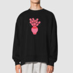 Bluza bez kaptura Różowe Kwiaty C00923 - obrazek 2