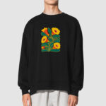 Bluza bez kaptura Kwiaty C00924 - obrazek 2