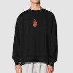 Bluza bez kaptura Wiśnia C00948 - obrazek 2