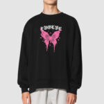 Bluza bez kaptura Różowy Motyl C00845 - obrazek 2