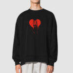 Bluza bez kaptura Serce C00855 - obrazek 2