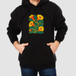 Bluza z kapturem Kwiaty C00924 - obrazek 2