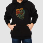 Bluza z kapturem Wąż Róża C00952 - obrazek 2