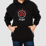 Bluza z kapturem Róża C00968 - obrazek 2