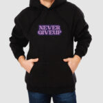 Bluza z kapturem Never Giveup C00973 - obrazek 2