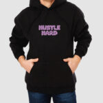 Bluza z kapturem Hustle Hard C00975 - obrazek 2