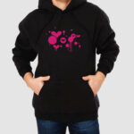 Bluza z kapturem Malarstwo Serce C00898 - obrazek 2