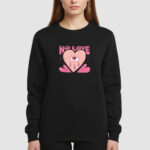 Bluza bez kaptura No Love Serce C00828 - obrazek 3