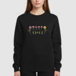 Bluza bez kaptura Rośliny Kwiaty C00928 - obrazek 3