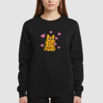 Bluza bez kaptura Kot Tygrys Serduszka C00850 - obrazek 3