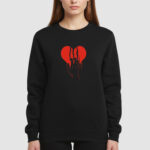 Bluza bez kaptura Serce C00855 - obrazek 3