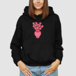 Bluza z kapturem Różowe Kwiaty C00923 - obrazek 3