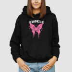 Bluza z kapturem Różowy Motyl C00845 - obrazek 3