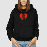 Bluza z kapturem Serce C00855 - obrazek 3